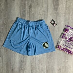 Eric Emanuel Sky Blue Mesh Drawstring Shorts
